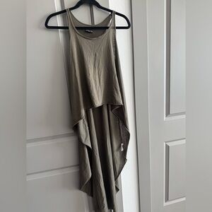 Express Olive Crop Tunic Tank